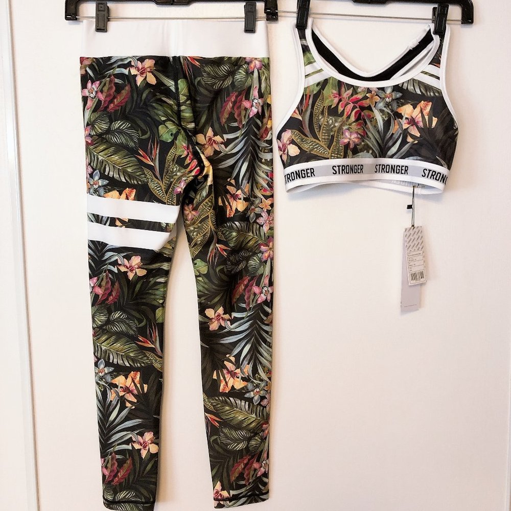 Stronger Vietnam Leggings & Sports Bra Set Small